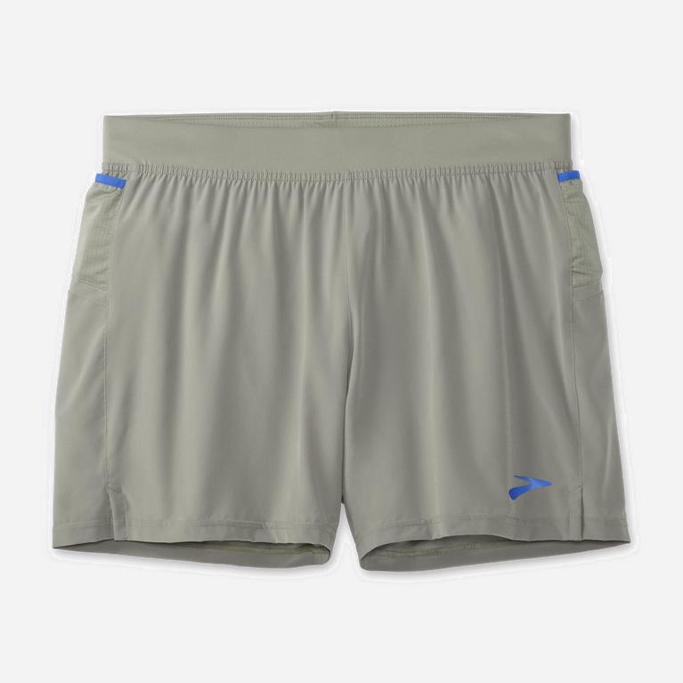 Brooks Sherpa 5 2-In-1 NZ - Men's Running Shorts - Shadow/Bluetiful/LightGrey (35197-YAHV)